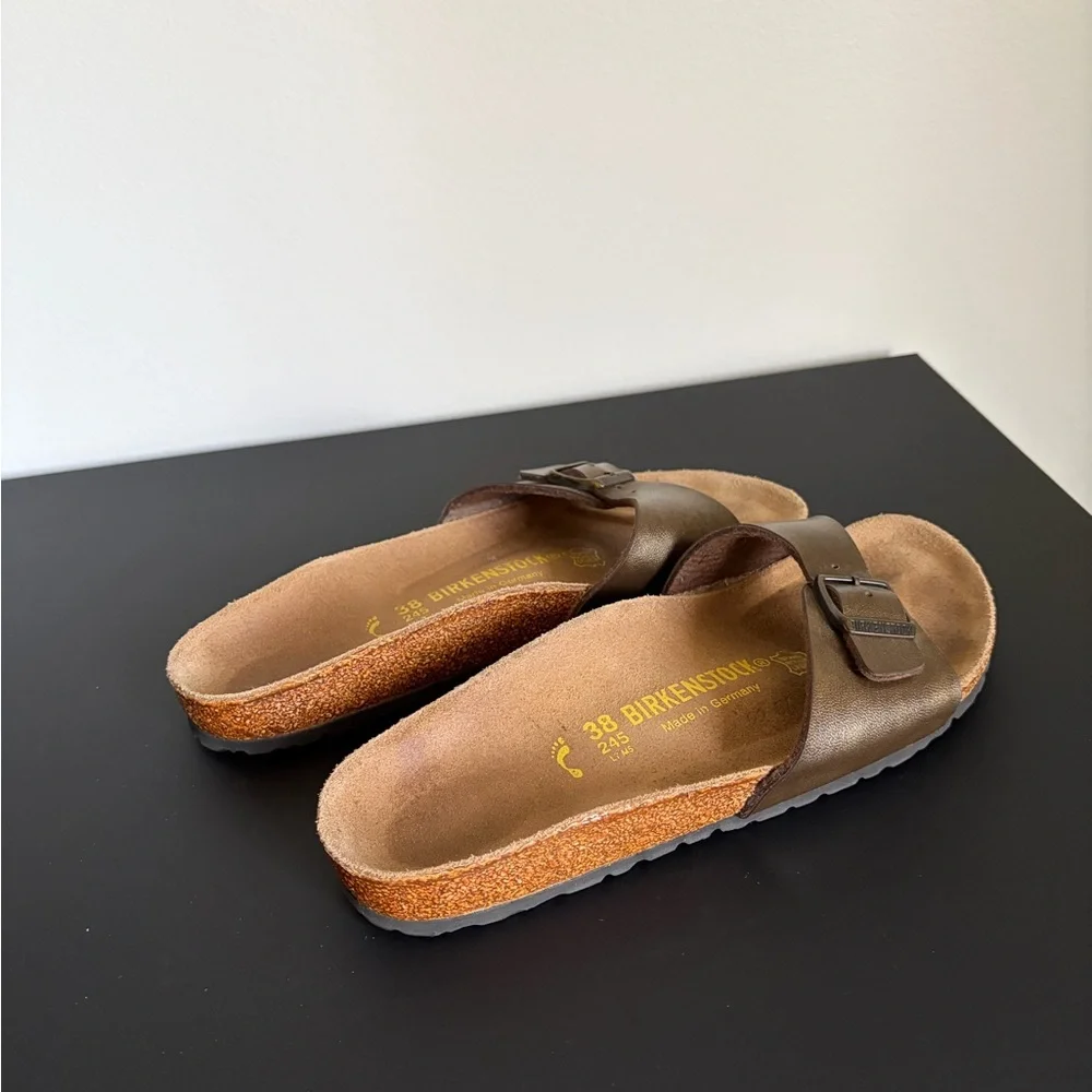 Birkenstock Dark Brown Slip-On Sandals
